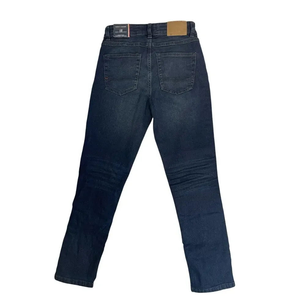 NWT Tommy Hilfiger Jeans Youth Girls Size 12 Skinny Stretch Straight Midrise